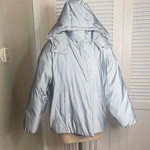 Women's reflective Hooded puffer Jacket SzM